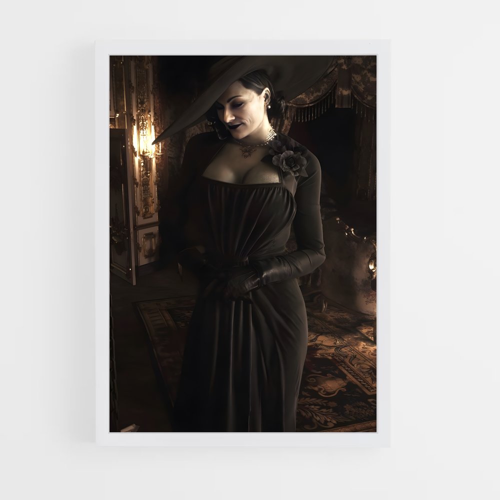 Poster Lady dimitrescu gothique – affiche Resident Evil (vue 3)